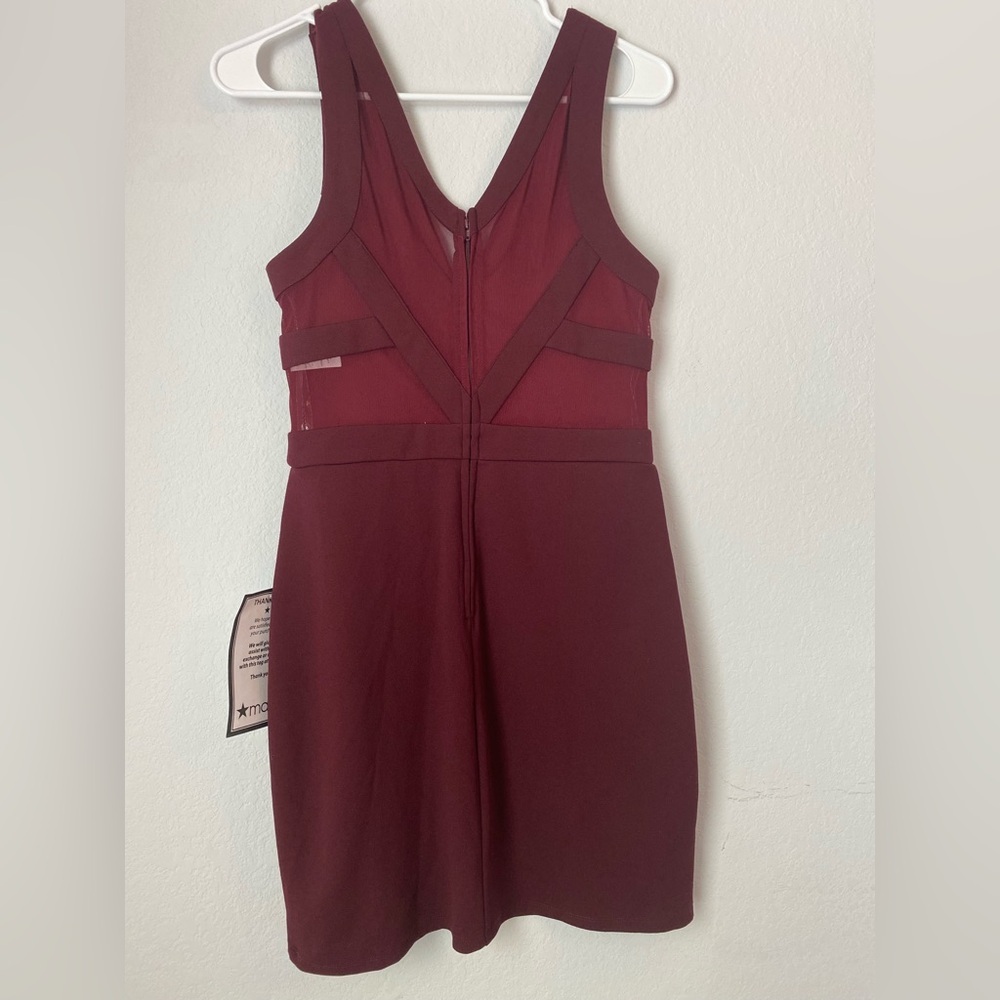Speechless Deep Red Sleeveless Mini Dress - Picture 6 of 8